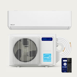 DELLA Optima CloudAir Series 12000 BTU 23 SEER2 Ultra Heat Mini Split AC - Up to 550 Sq.Ft.