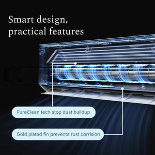 DELLA Optima CloudAir Series 12000 BTU 23 SEER2 Ultra Heat Mini Split AC - Up to 550 Sq.Ft.