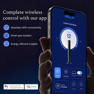 DELLA 42" Ultra Quiet Smart Tower Fan with Voice/APP/Remote Control