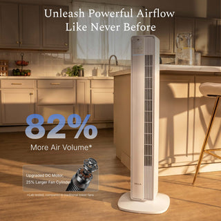 DELLA 42" Ultra Quiet Smart Tower Fan with Voice/APP/Remote Control