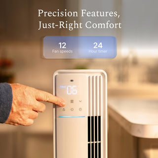 DELLA 42" Ultra Quiet Smart Tower Fan with Voice/APP/Remote Control