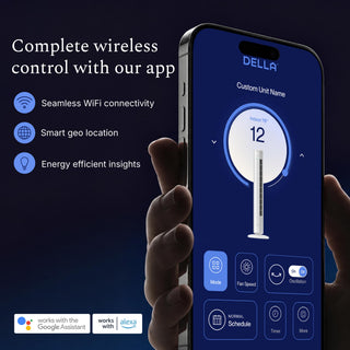 DELLA 42" Ultra Quiet Smart Tower Fan with Voice/APP/Remote Control